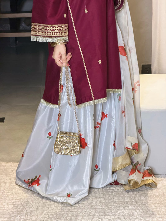 Preet dhanak 3pc unstitched