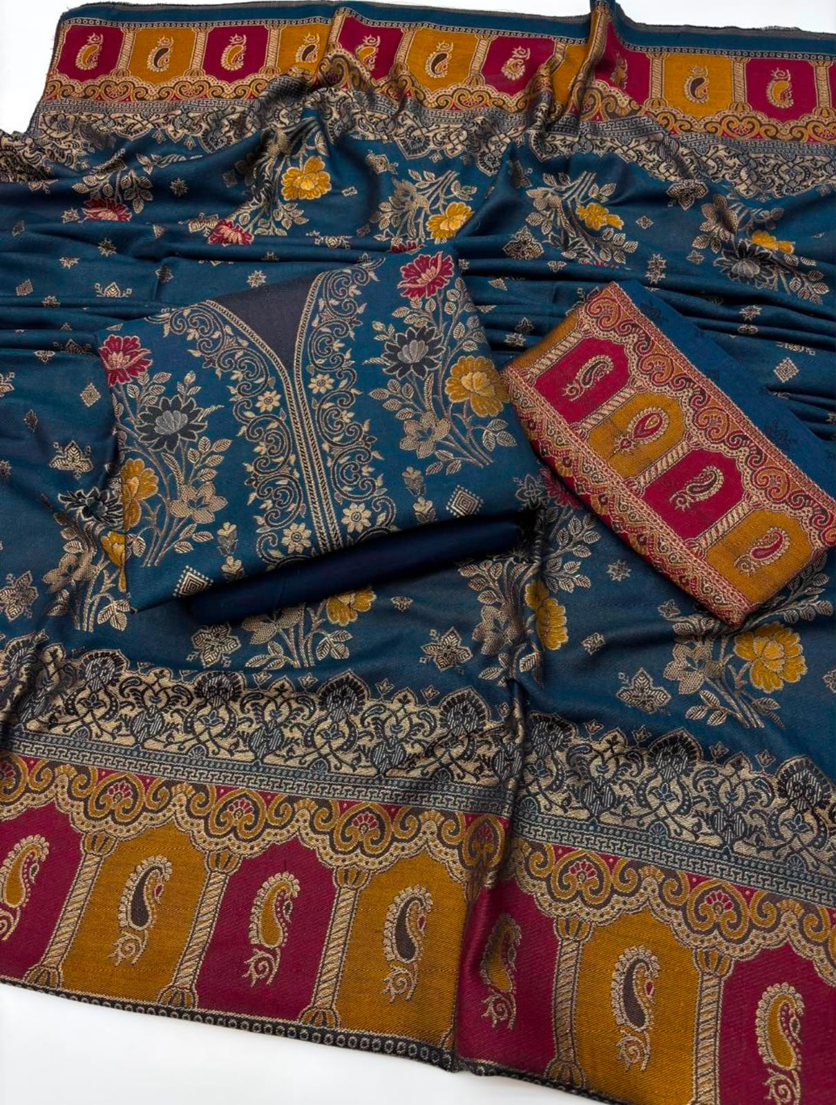 PASHMINA WOOL THREE PIECE