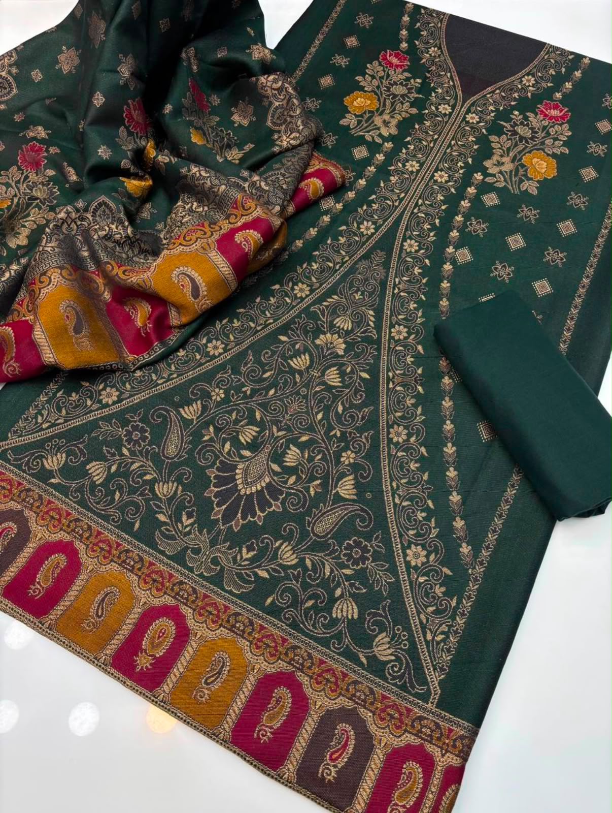 PASHMINA WOOL THREE PIECE