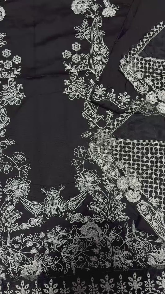 BATIK DHANAK 3PC EMBROIDERY UNSTITCHED