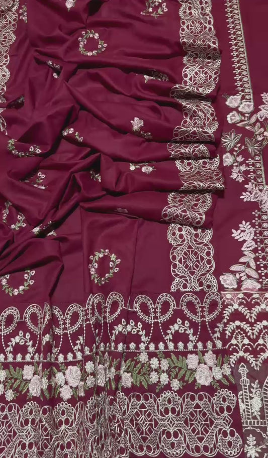 Luxury dhanak 3pc unstitched