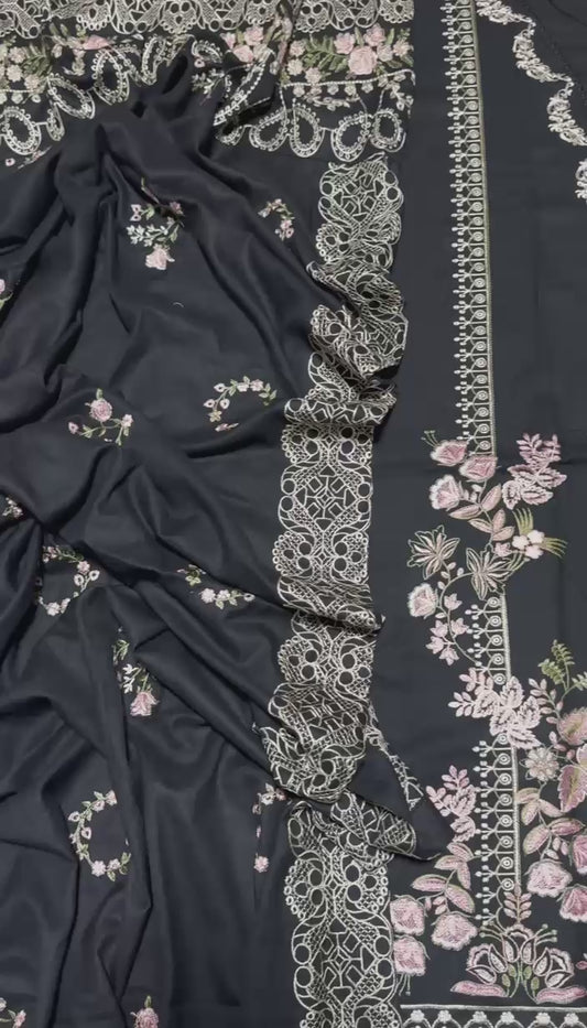 Luxury dhanak 3pc unstitched