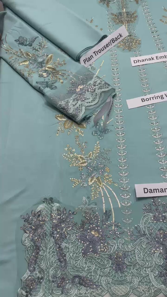 DHANAK 3PC EMBROIDERY