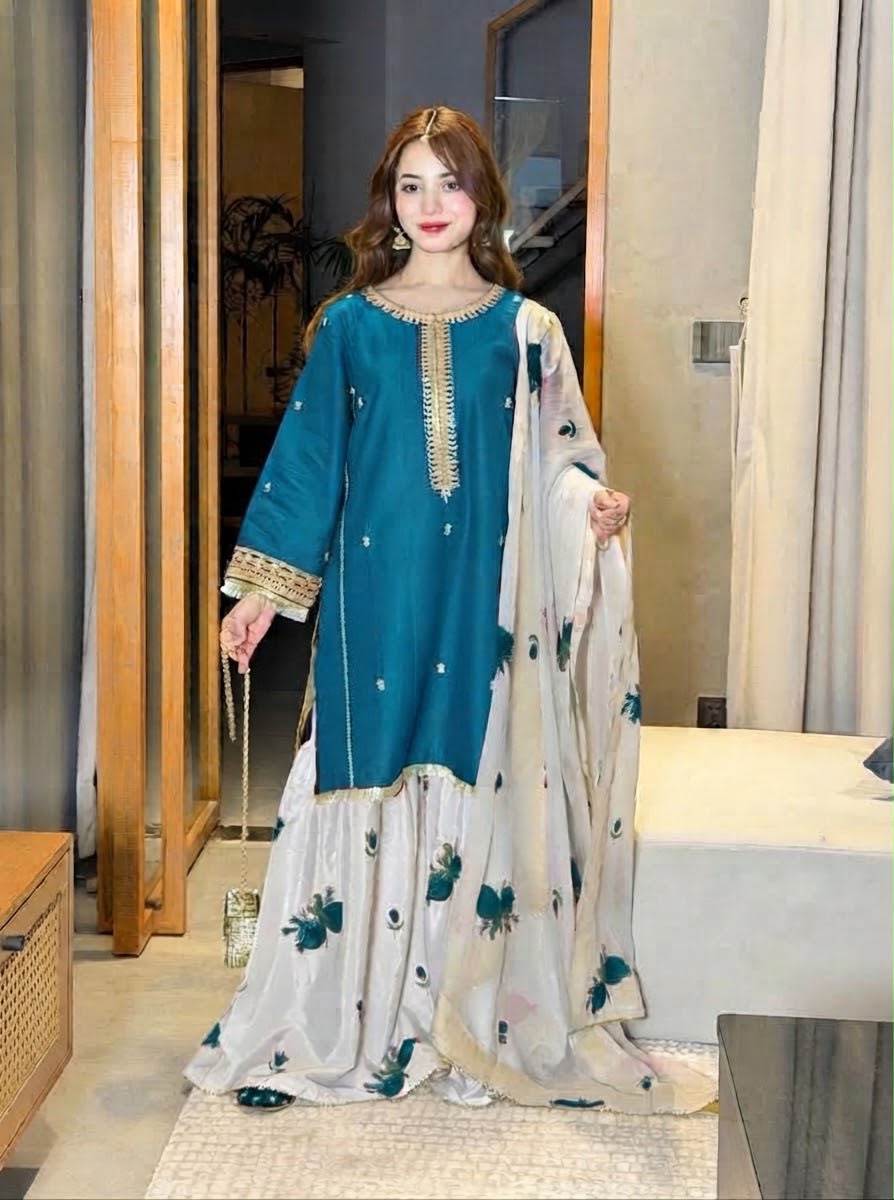 Preet dhanak 3pc unstitched