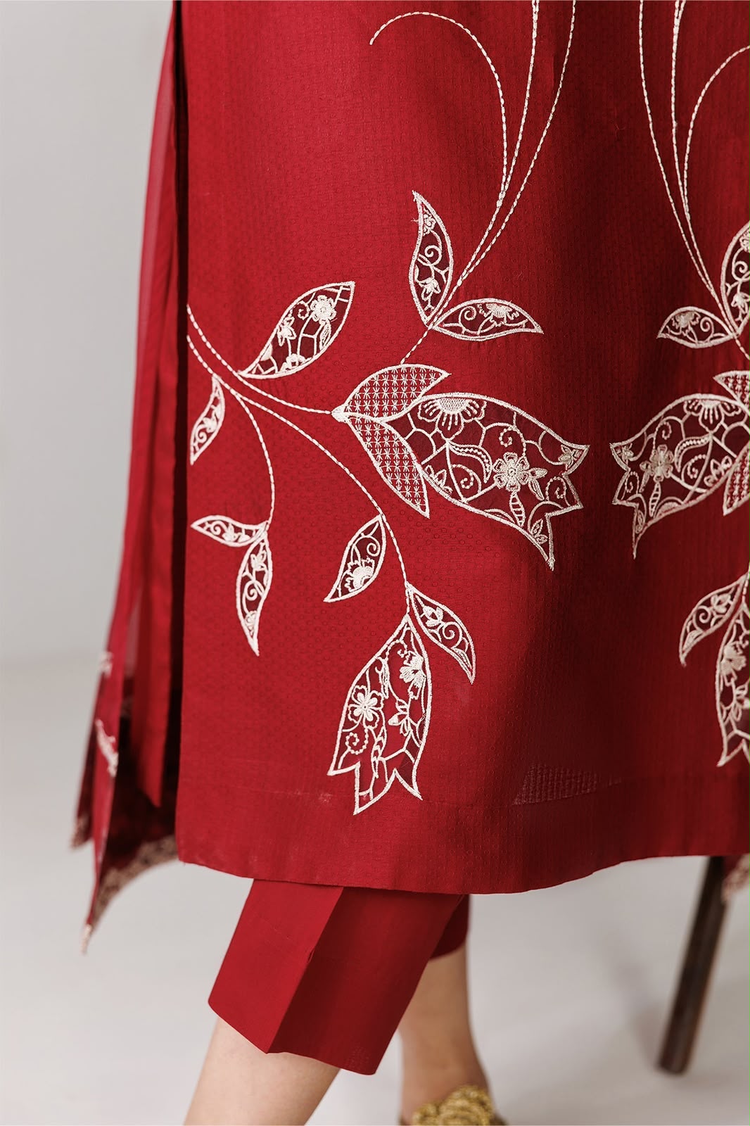 DHANAK 3PC EMBROIDERY UNSTITCHED