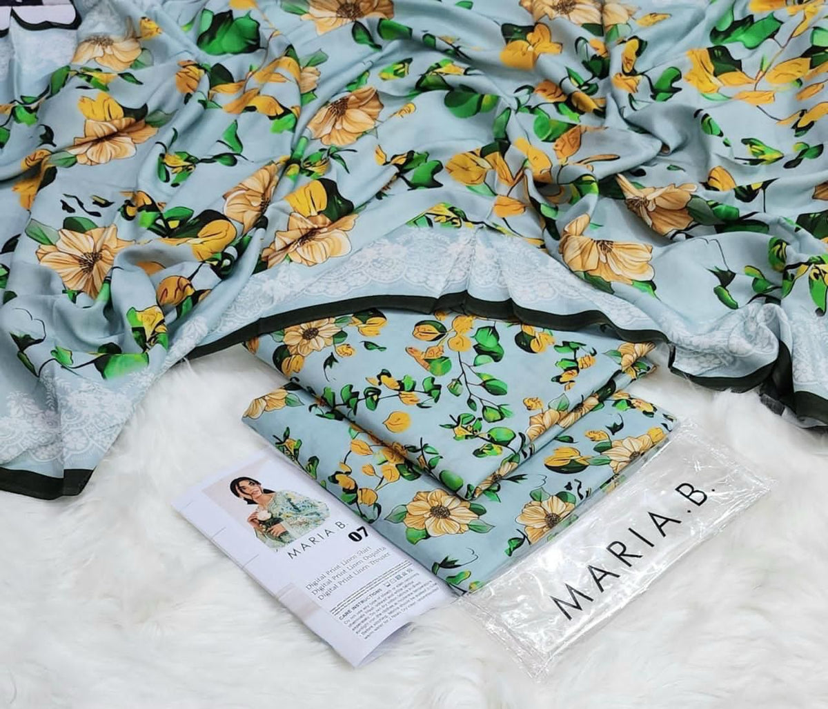 LINEN 3PC PRINTED