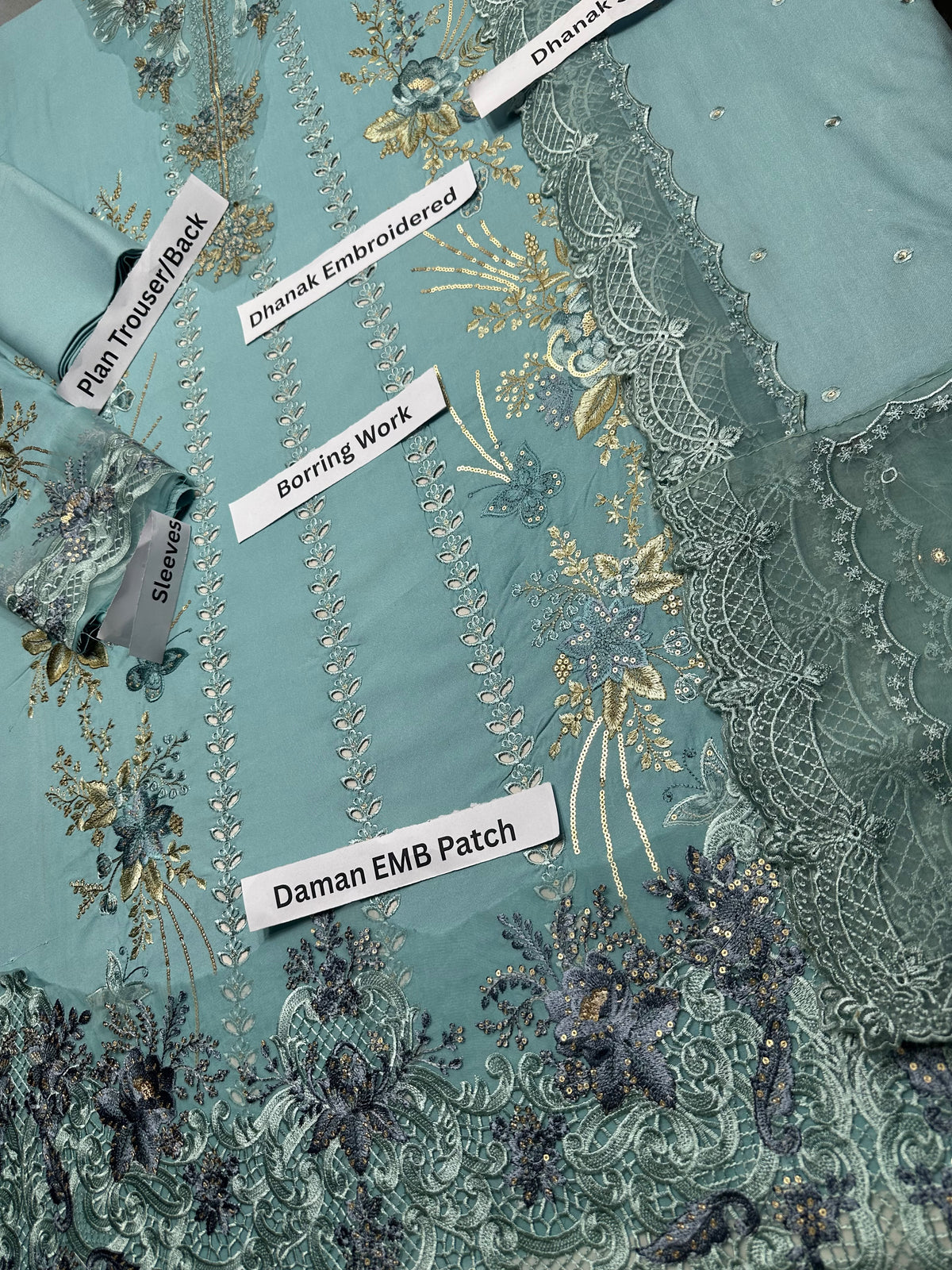 DHANAK 3PC EMBROIDERY