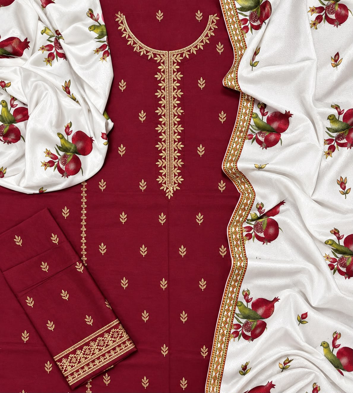 Preet dhanak 3pc unstitched
