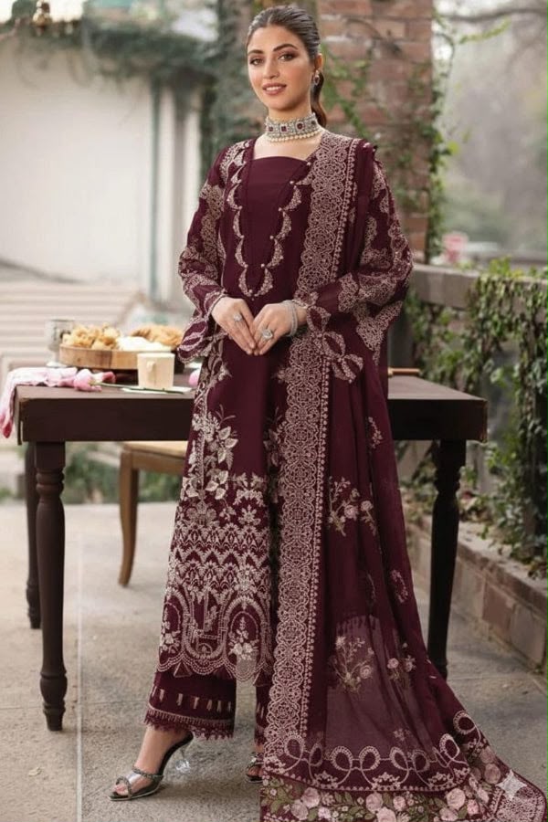 Luxury dhanak 3pc unstitched