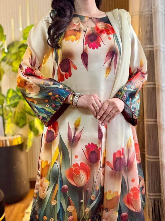 Maria b silk 3pc unstitched