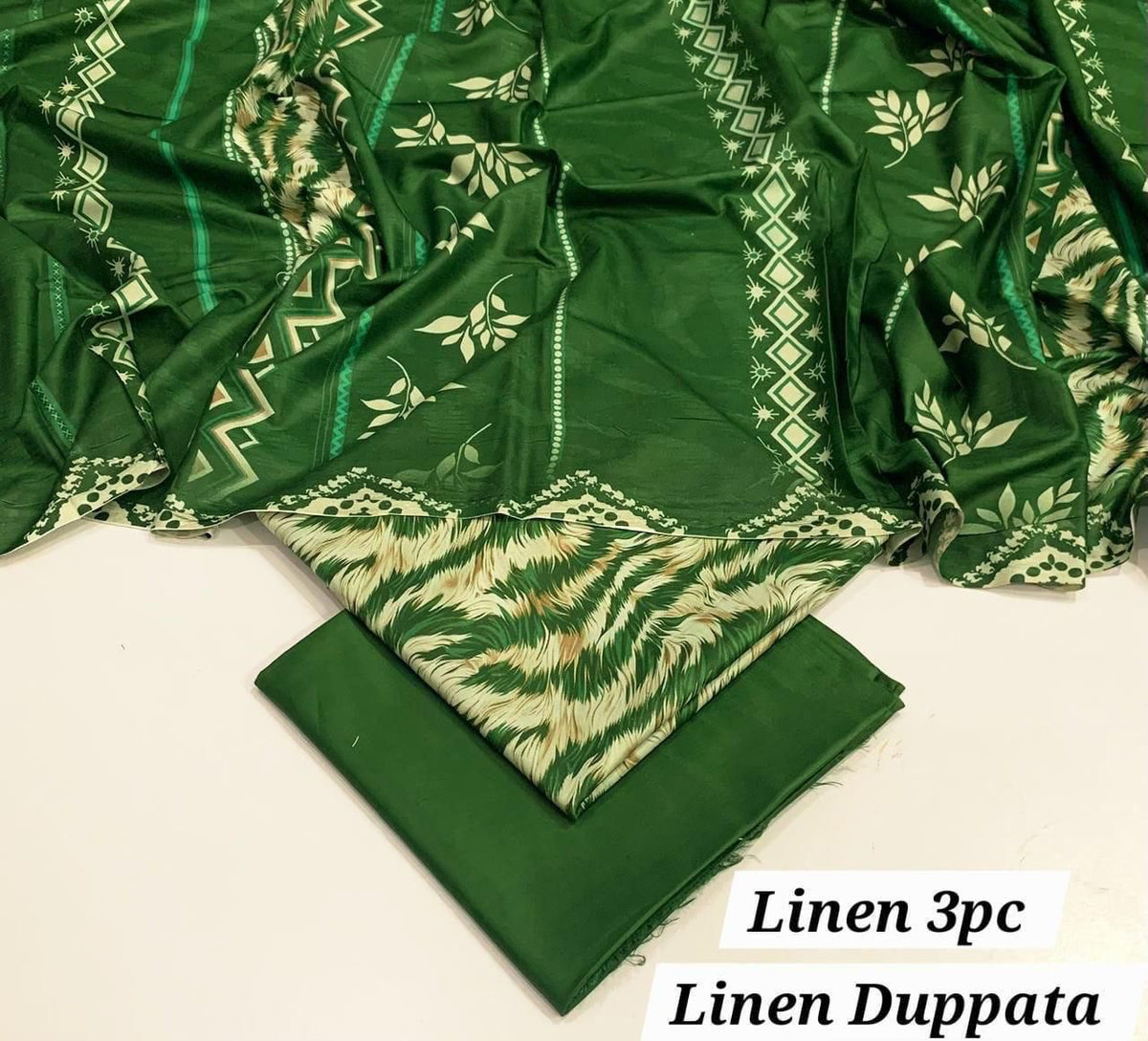 LINEN 3PC PRINTED