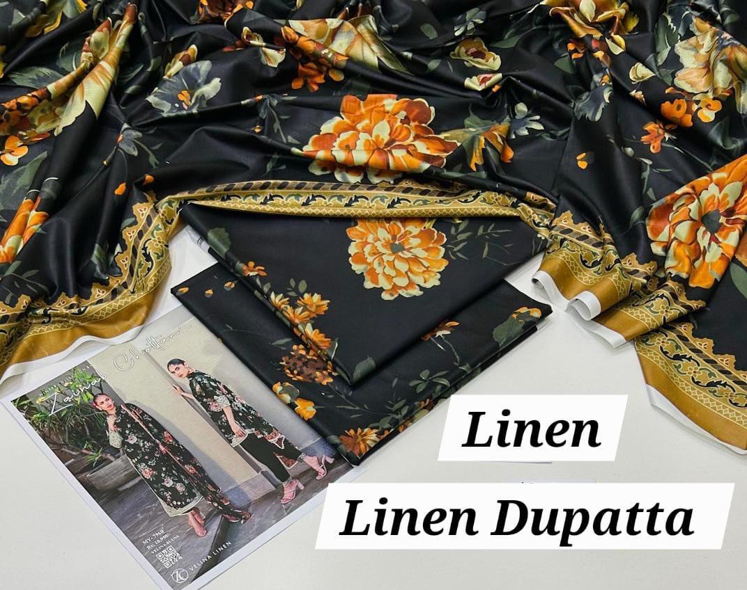 LINEN 3PC PRINTED