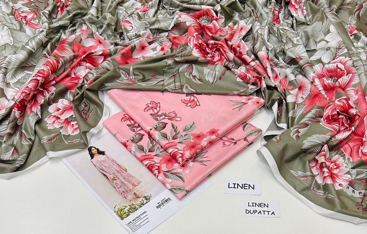 LINEN 3PC PRINTED