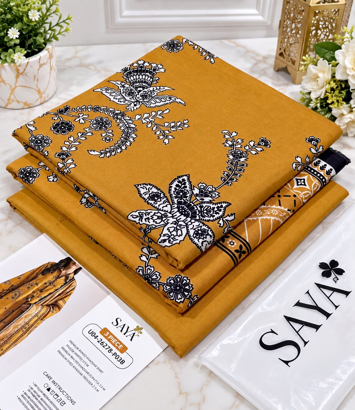 Khaddar 3pc printed
