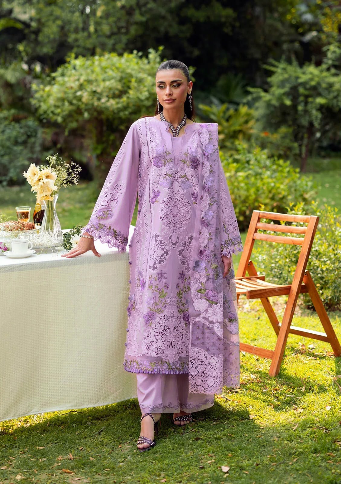 Dhanak 3pc embroidery unstitched