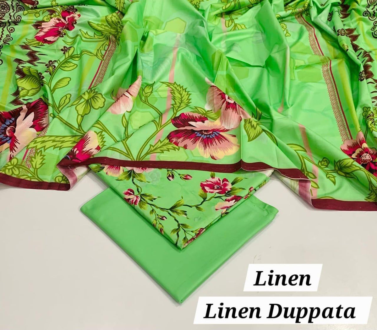 LINEN 3PC PRINTED