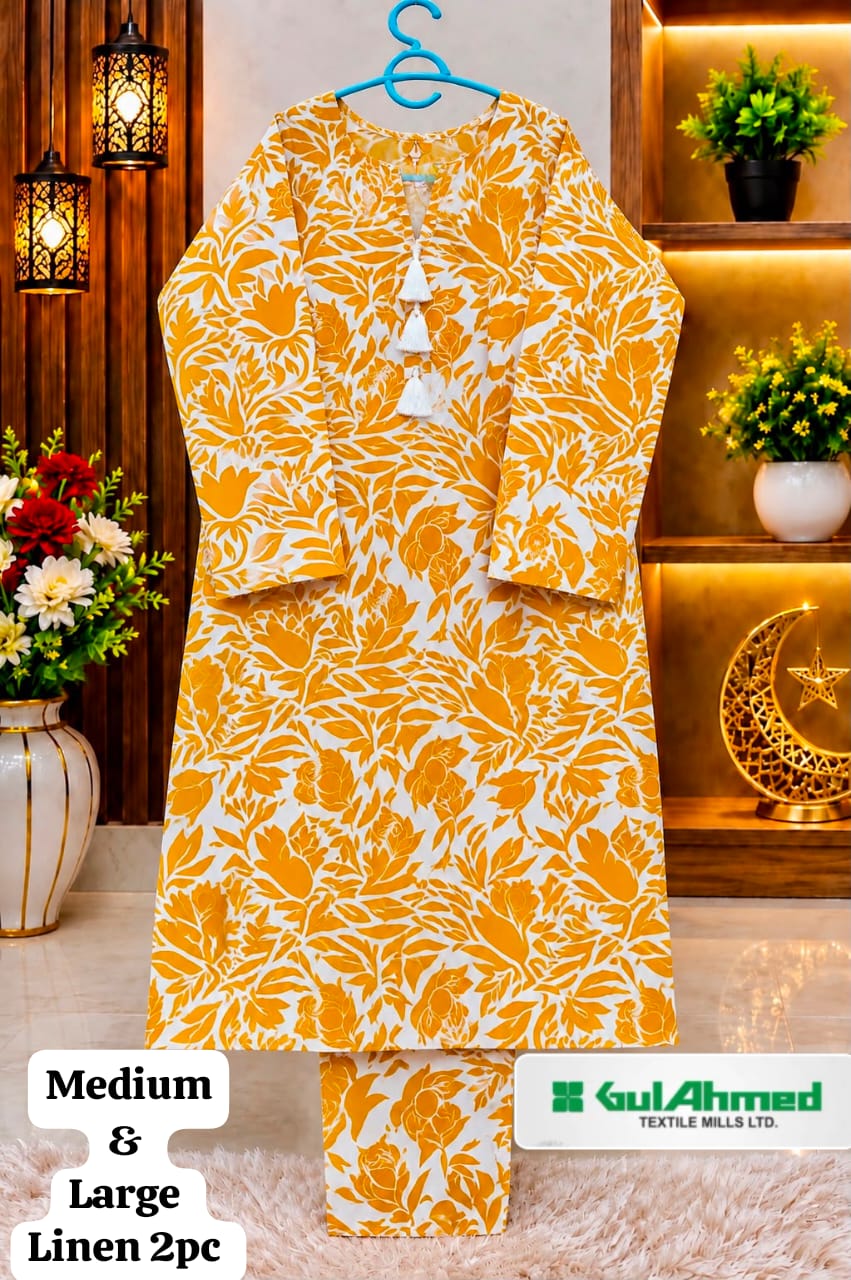 Gull Ahmad stitch 2pc stuff linen