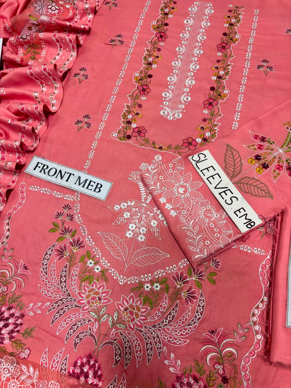 DHANAK UNSTITCHED 3PC FULL EMBROIDERY