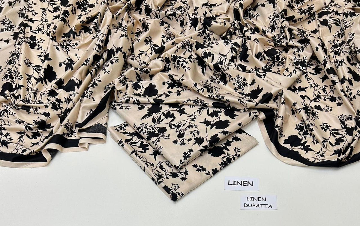LINEN 3PC PRINTED