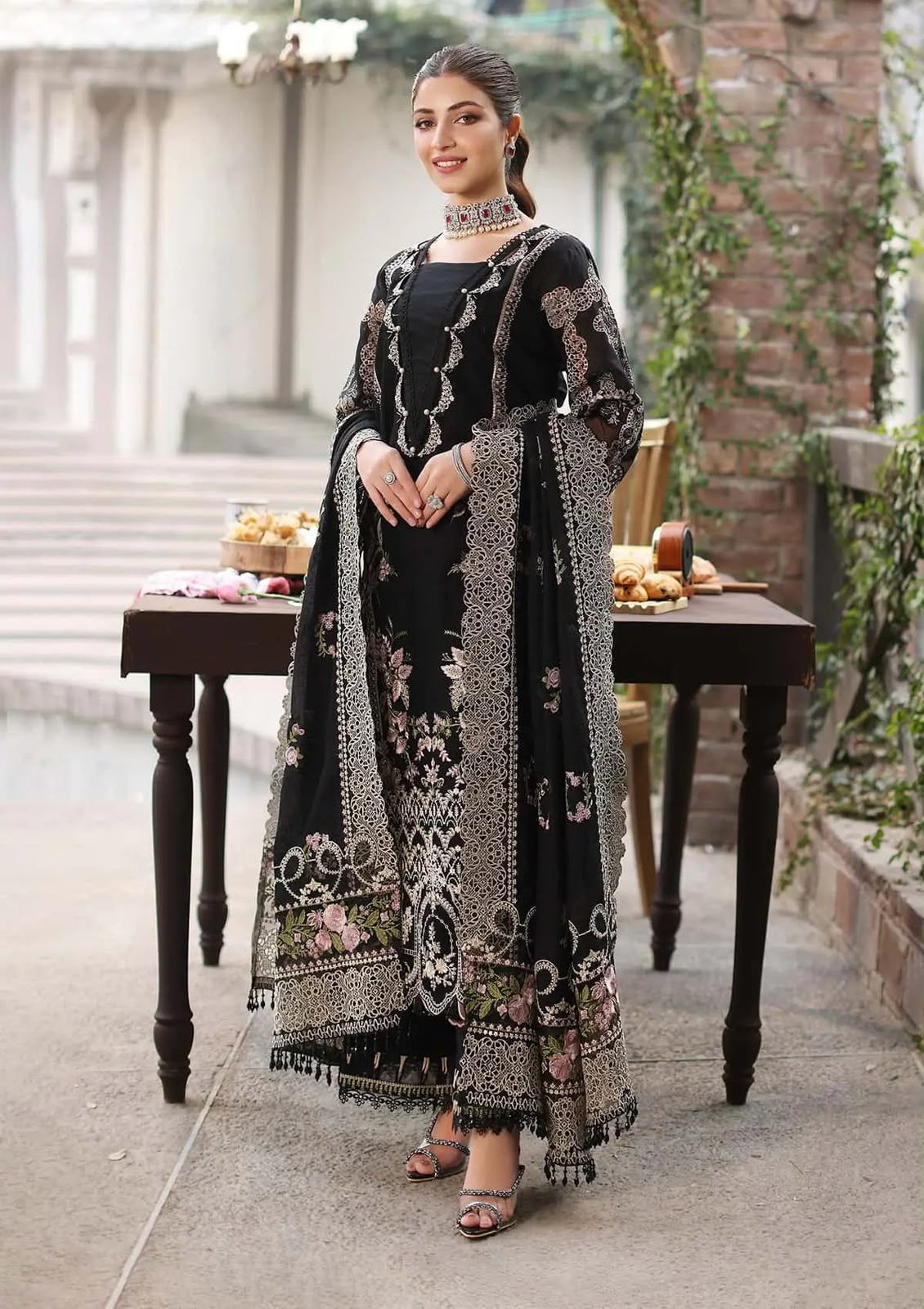 Luxury dhanak 3pc unstitched