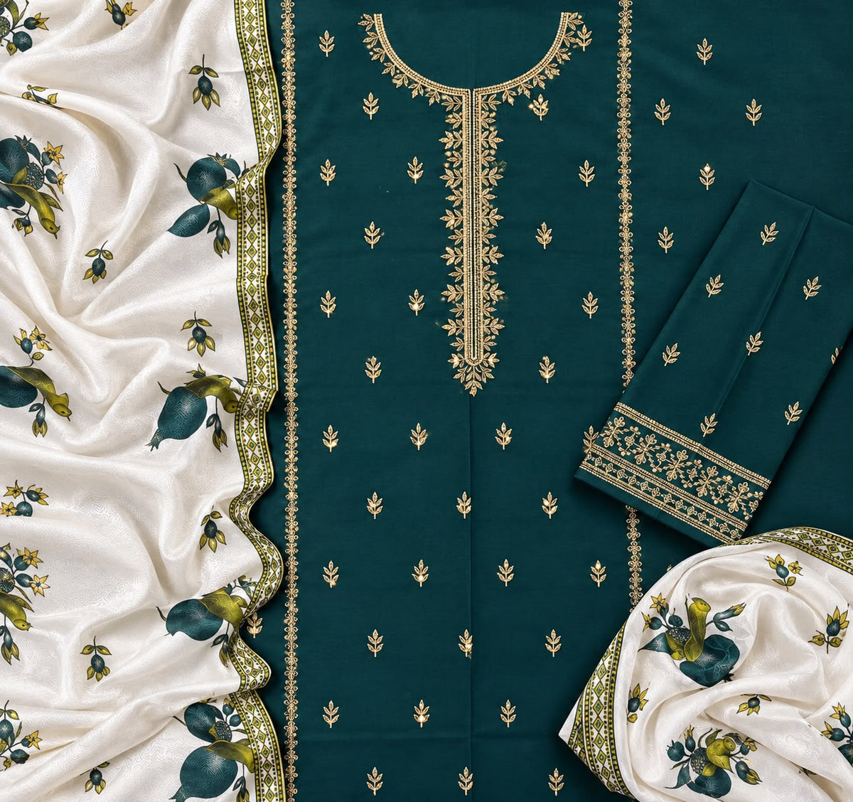 Preet dhanak 3pc unstitched