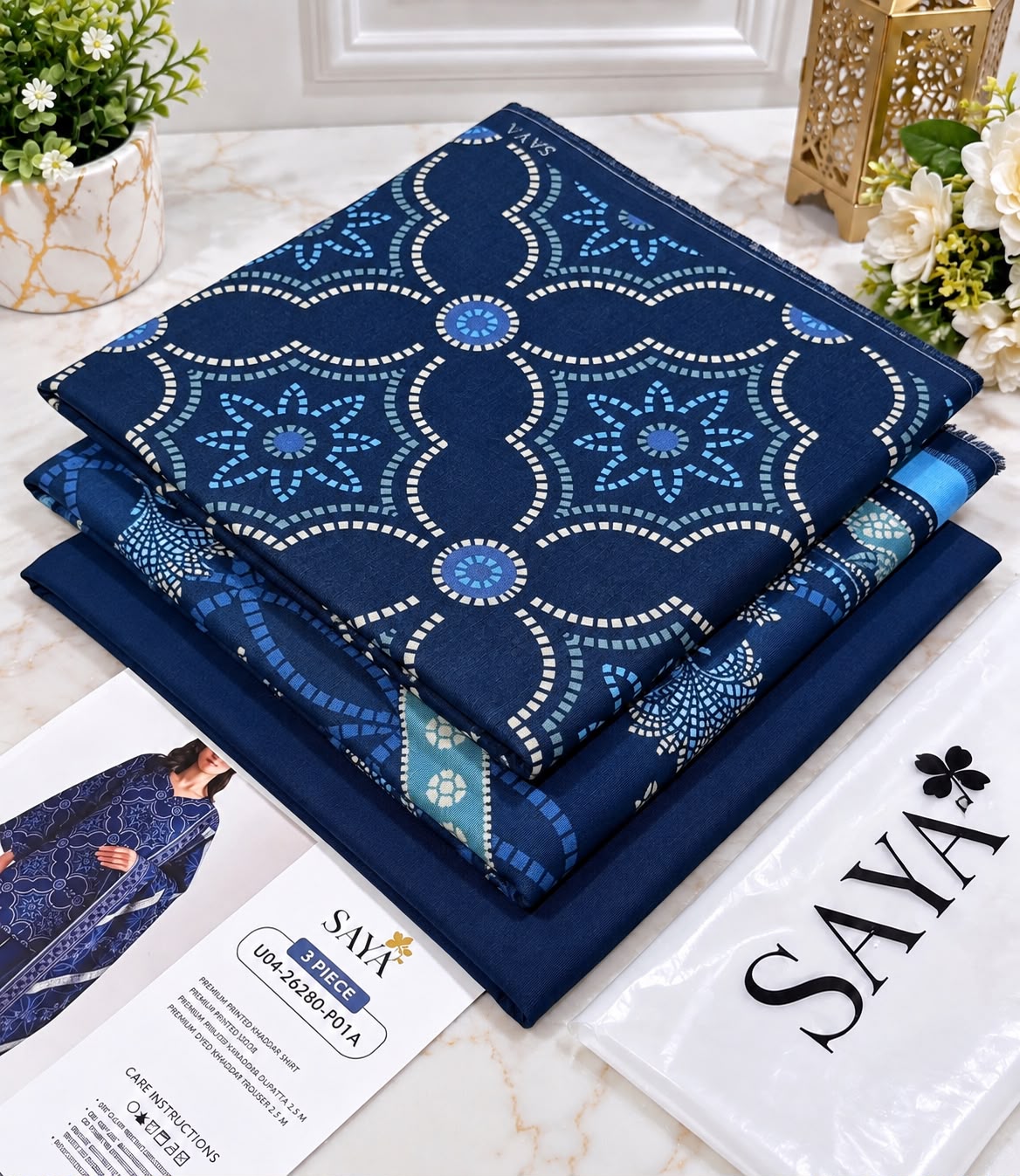 Khaddar 3pc printed